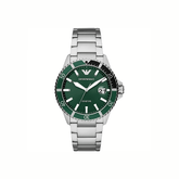 Emporio Armani Men's Quartz Stainless Steel Green Dial 42mm Watch (AR11338)